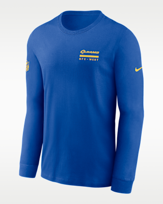 Мужская футболка Los Angeles Rams Sideline Team Issue Nike Dri-FIT NFL Long-Sleeve