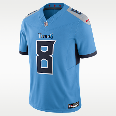 Jersey Nike Dri-FIT de la NFL Limited para hombre Will Levis Tennessee Titans