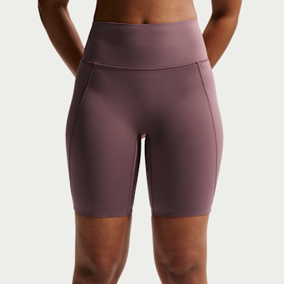 Nike Universa Women's High-Waisted 8" Biker Shorts with No Front Seam