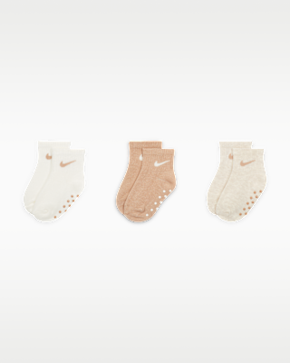 Детские носки Nike Baby Swoosh Ankle Gripper Socks (3-Pairs)