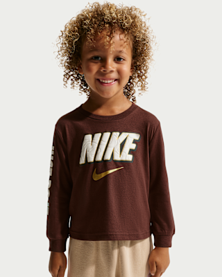 Детская футболка Nike Sportswear Toddler Frosted Futura Long-Sleeve
