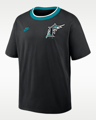 Мужская футболка Florida Marlins Cooperstown Ringer Nike MLB