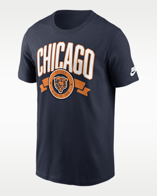 Мужская футболка Chicago Bears Rewind Front And Back Hit Essential Nike NFL