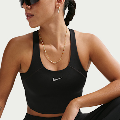 Nike Tempo Orta Destekli Crop Spor Sütyenli Kadın Atleti görsel 3