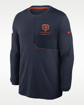Мужские  Chicago Bears Sideline Coach Nike Dri-FIT NFL Long-Sleeve Top