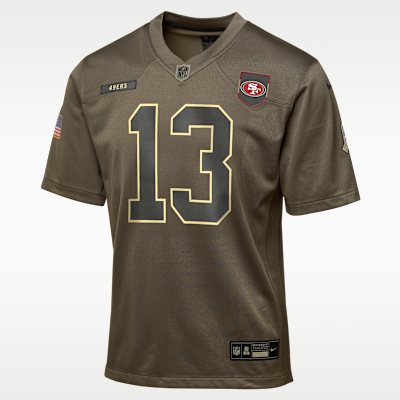 Brock Purdy San Francisco 49ers Salute to Service Big Kids’ Nike NFL Game Jersey