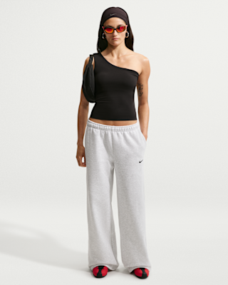 Женские  Nike Studio Fleece Medium Weight Mid-Rise Wide-Leg Pants