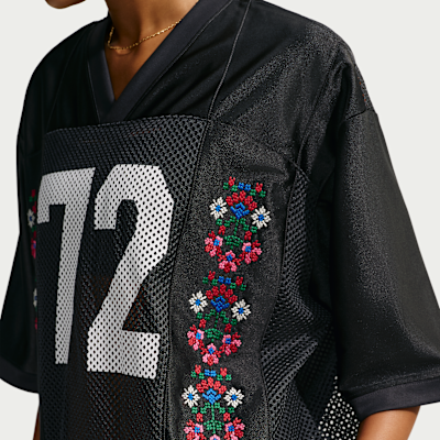 Nike Sportswear Bol Kesimli Kısa Kollu Grafikli Kadın Forması görsel 3