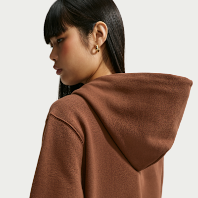 Nike Studio Fleece Orta Kalınlıkta Fermuarlı Kapüşonlu Kadın Sweatshirt'ü görsel 2