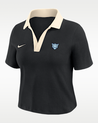 Женские шорты Nike College (Spelman College) Short-Sleeve Polo Crop Top