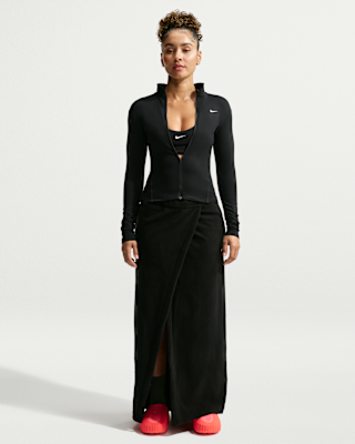 Женская юбка Nike One Therma-FIT Mid-Rise Fleece Maxi Skirt