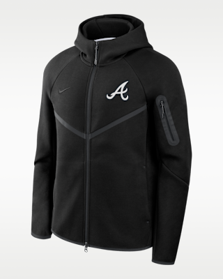 Мужская куртка Atlanta Braves Tech Fleece Windrunner Nike MLB Full-Zip Hooded для бега