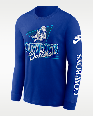 Мужская футболка Dallas Cowboys Rewind Nike NFL Long-Sleeve