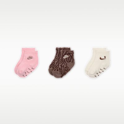 Nike Wild Warmth Baby/Toddler Ribbed Gripper Socks (3 Pairs)