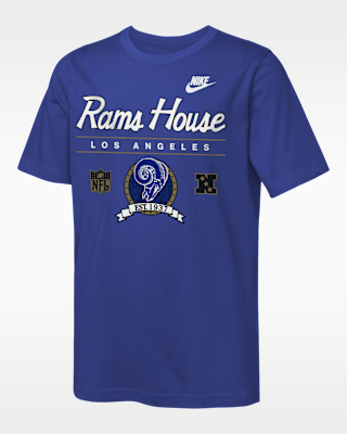 Детская футболка Los Angeles Rams Rewind Hometown Slub Big Kids' Nike Dri-FIT NFL