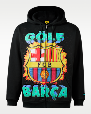 Мужское худи FC Barcelona x GOLF WANG Nike Soccer Full-Zip Hoodie