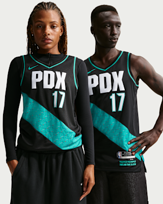 Мужские джерси Shaedon Sharpe Portland Trail Blazers City Edition Nike NBA Swingman Jersey