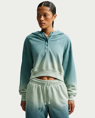 Женское худи Nike Sportswear Phoenix Fleece Oversized Henley Hoodie