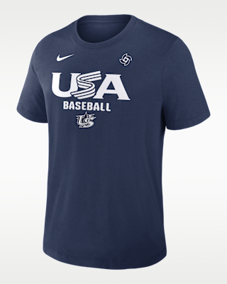 Мужская футболка USA Baseball 2026 World Baseball Classic Authentic Collection Early Work Nike Dri-FIT