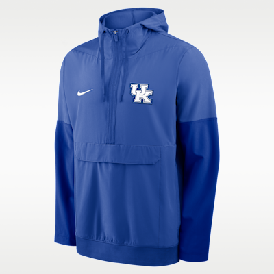 Chamarra universitaria Nike con gorro de medio cierre para hombre Kentucky Anorak