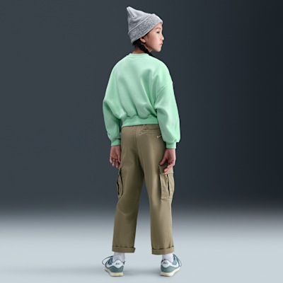 Nike Sportswear Club Fleece Girls' Boxy Crew-Neck Sweatshirt