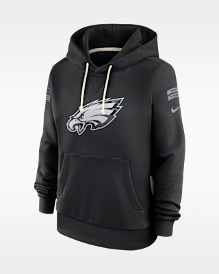 Женское худи Philadelphia Eagles Salute to Service Sideline Nike Dri-FIT NFL Pullover Hoodie