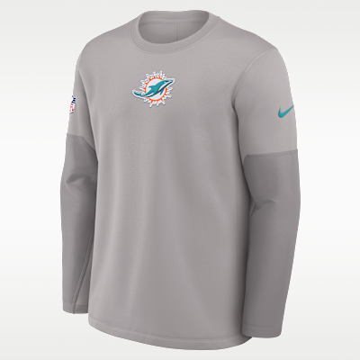 Miami Dolphins Scripted To Win Sideline Coach Men's Nike Therma-FIT NFL Long-Sleeve T-Shirt