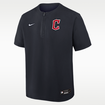 Cleveland Guardians Authentic Collection Men's Nike Dri-FIT MLB 1/4-Zip Short-Sleeve Windshirt
