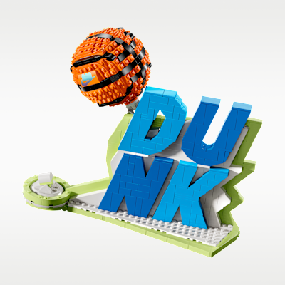 Nike Dunk x LEGO® Bausatz Sneaker-Bauset mit exklusiver Minifigur