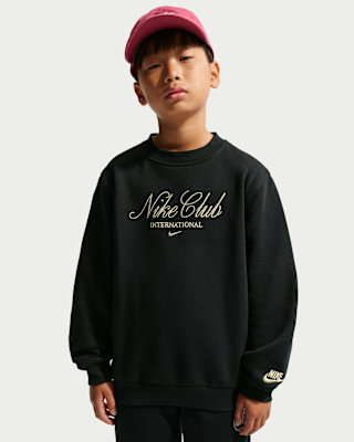 Детский свитшот Nike Sportswear Big Kids' Fleece Crew-Neck