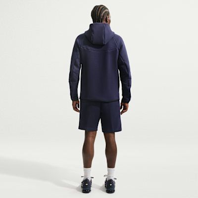 Nike FC Barcelona Tech Fleece Windrunner Nike Tam Boy Fermuarlı Erkek Kapüşonlu Futbol Üstü görsel 5