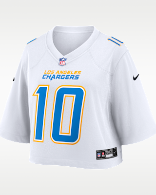 Женские джерси Justin Herbert Los Angeles Chargers Nike NFL Cropped Tundra Game Jersey