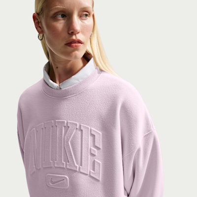 Женские кроссовки Nike Studio Fleece Medium Weight "Graphic Pack" Women's Oversized Embossed Crew