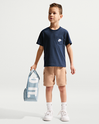 Детская футболка Nike Sportswear Little Kids' Pocket and French Terry Shorts Set