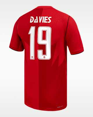 Мужские джерси Alphonso Davies Canada Soccer 2026 Match Home Nike Dri-FIT ADV Soccer Jersey