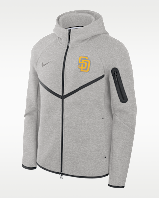 Мужская куртка San Diego Padres Tech Fleece Windrunner Nike MLB Full-Zip Hooded для бега
