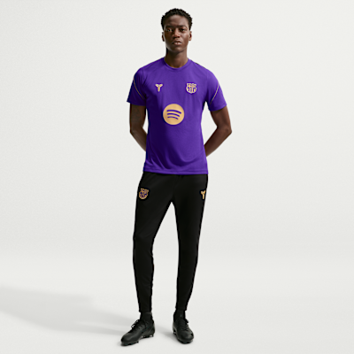 Nike FC Barcelona Strike Deplasman Kobe Dri-FIT Erkek Futbol Kısa Kollu Üst görsel 4