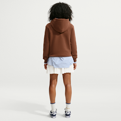 Nike Studio Fleece Orta Kalınlıkta Kapüşonlu Kadın Sweatshirt'ü görsel 5