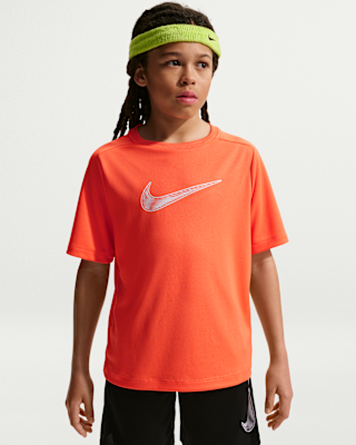 Детские шорты Nike Multi Big Kids' (Boys') Dri-FIT Short-Sleeve Training Top для тренировок