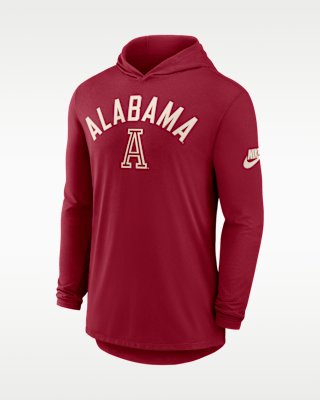 Мужская футболка Alabama Legacy Arch Nike Dri-FIT College Long-Sleeve Hooded