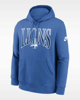 Мужское худи Detroit Lions Rewind Club Nike NFL Pullover Hoodie