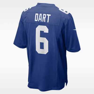 Jersey Nike de la NFL Game para hombres Jaxson Dart New York Giants 2025 NFL Draft First Round Pick