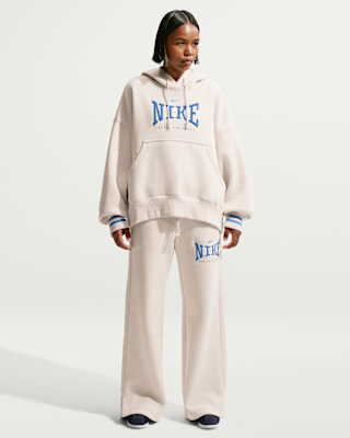 Женские  Nike Sportswear Phoenix Fleece High-Waisted Wide-Leg Pants