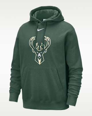 Мужское худи Milwaukee Bucks Club Nike NBA Pullover Hoodie