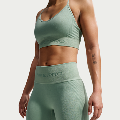 Nike Pro Seamless Dri-FIT Yüksek Belli 13 cm Kadın Bisiklet Şortu görsel 2