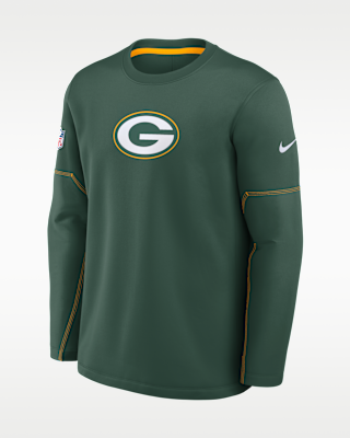 Мужская футболка Green Bay Packers Sideline Coaches Nike Therma-FIT NFL Long-Sleeve