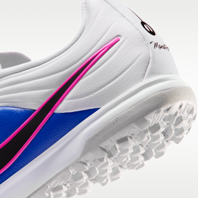 Tacos de fútbol para pasto artificial (turf) de corte low para niños grandes Nike Jr. Tiempo Maestro Academy