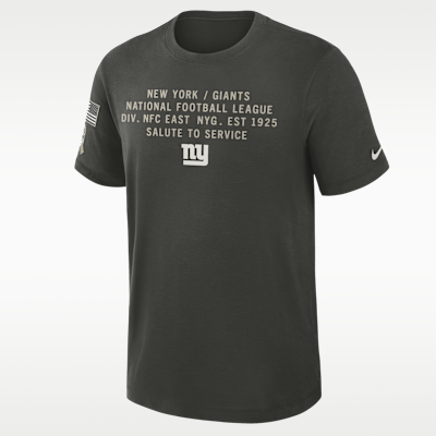 Playera Nike Dri-FIT de la NFL para hombre New York Giants Salute to Service Slub