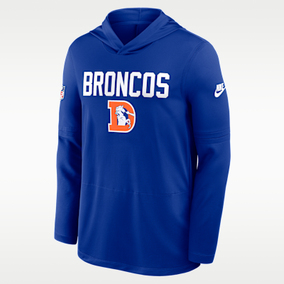 Playera de manga larga Nike Dri-FIT de la NFL con gorro para hombre Denver Broncos Pass Accuracy