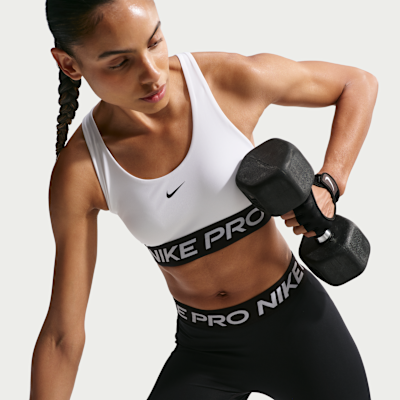 Nike Pro 365 Hafif Destekli Pedsiz Kadın Spor Sütyeni görsel 3